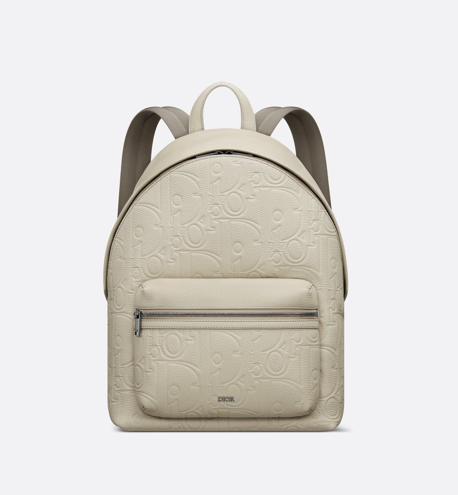 Rider 2.0 Zipped Backpack Beige Dior Gravity Leather And Beige Grained Calfskin