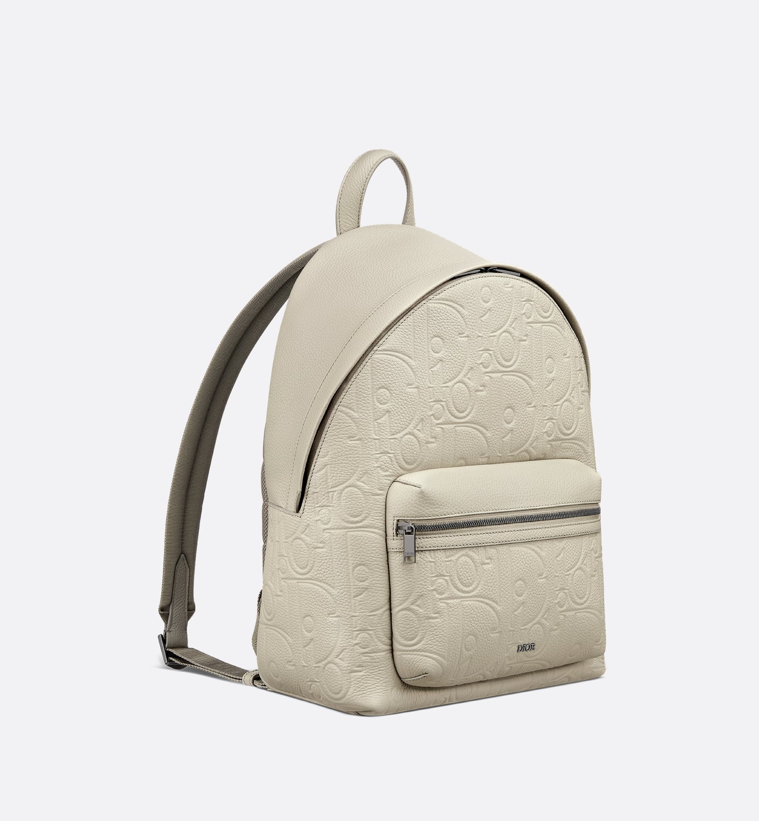 Rider 2.0 Zipped Backpack Beige Dior Gravity Leather And Beige Grained Calfskin