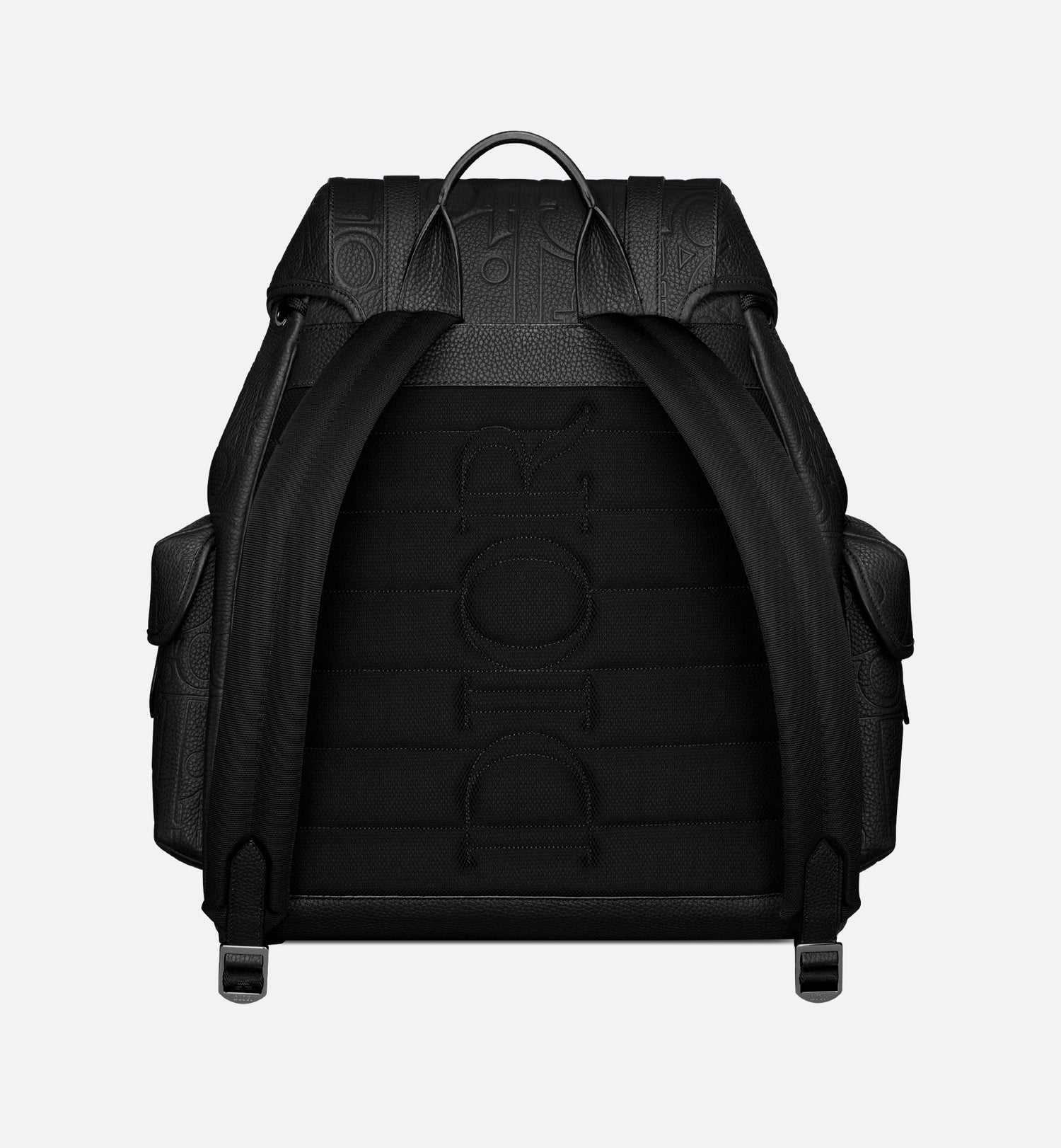 Hit The Road Backpack With Flap Black Dior Gravity Leather And Black Grained Calfskin