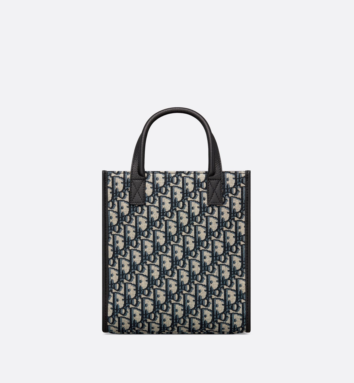 Safari North-South Tote Bag Beige And Black Dior Oblique Jacquard