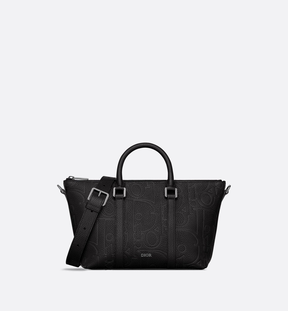 Weekender 25 Black Dior Gravity Leather And Black Grained Calfskin