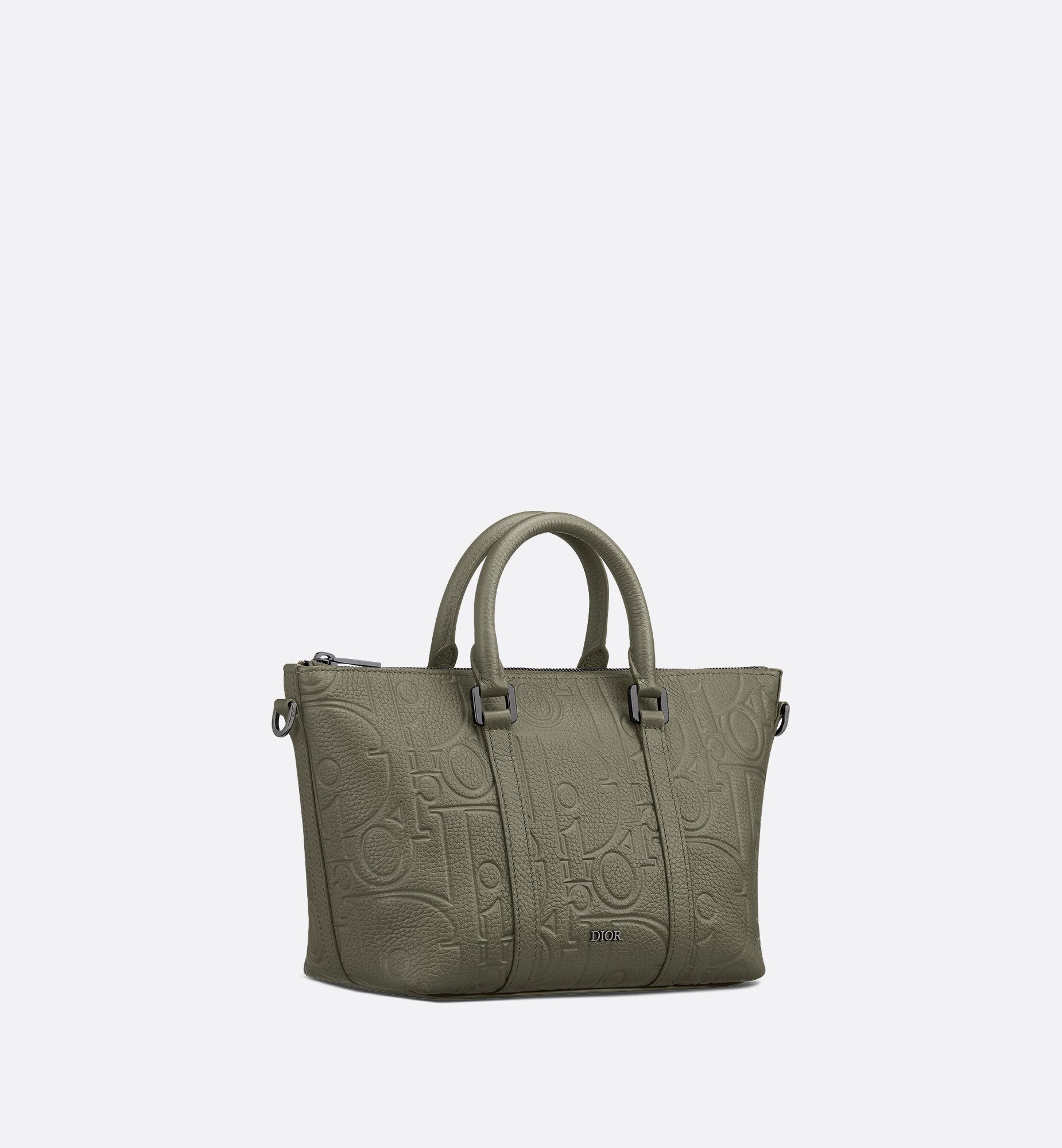 Weekender 25 Khaki Dior Gravity Leather And Khaki Grained Calfskin