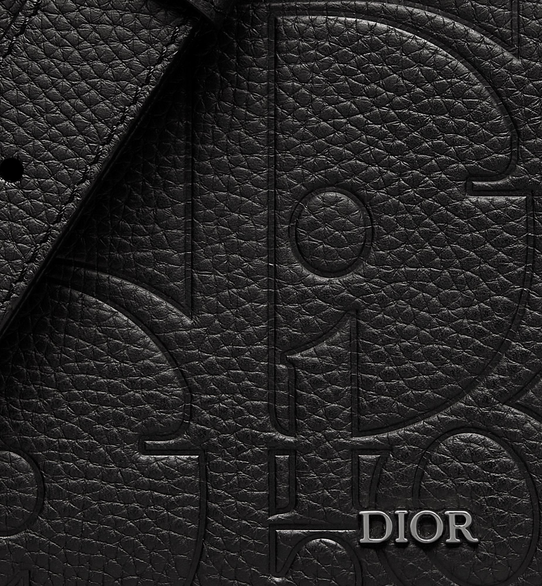 Messenger Bag With Flap Black Dior Gravity Leather And Black Grained Calfskin