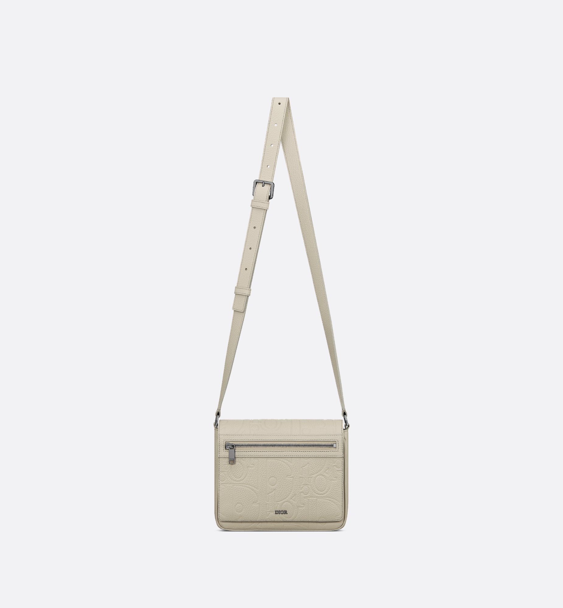 Messenger Bag With Flap Beige Dior Gravity Leather And Beige Grained Calfskin