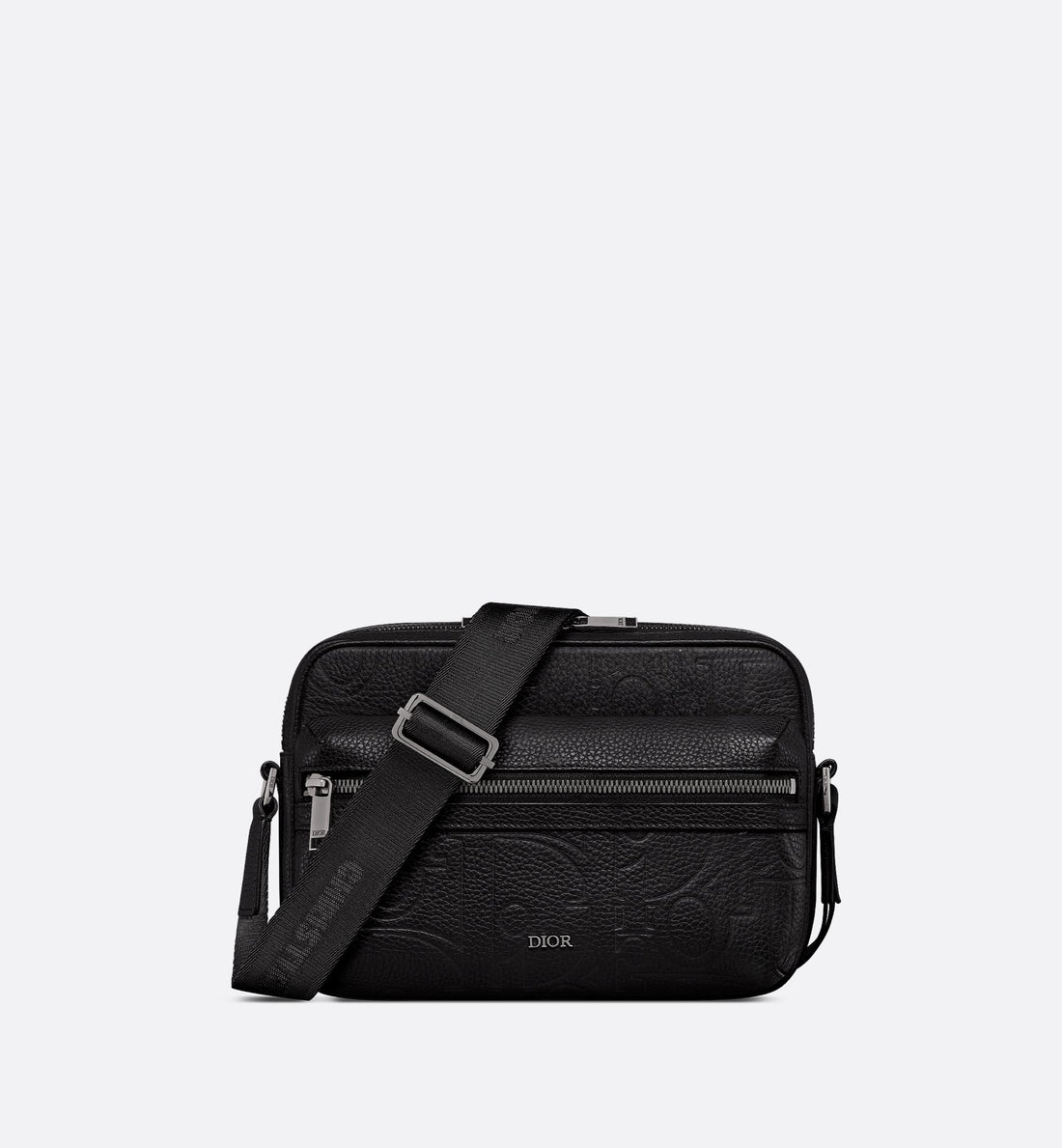 Rider 2.0 Zipped Messenger Bag Black Dior Gravity Leather And Black Grained Calfskin