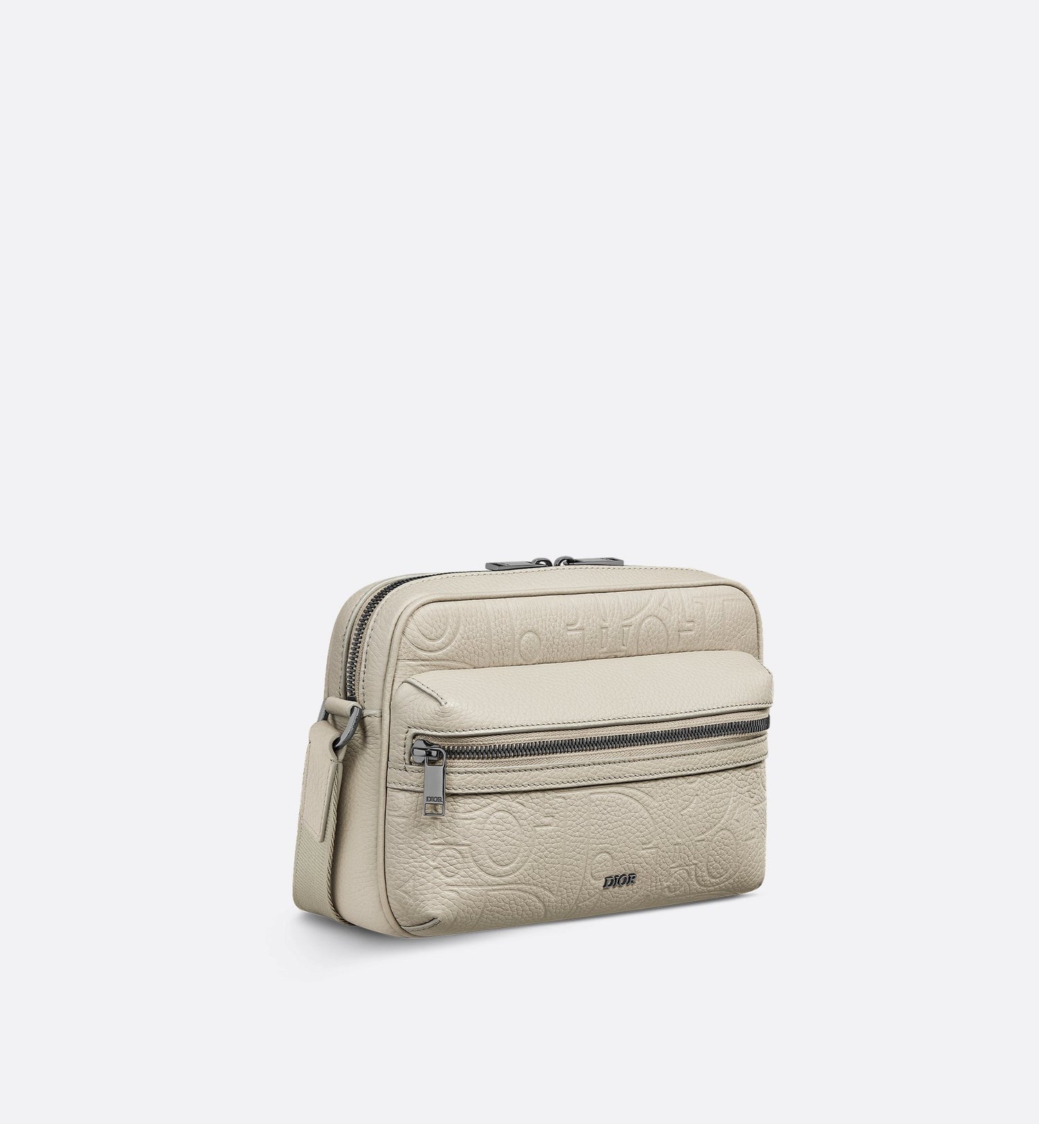 Rider 2.0 Zipped Messenger Bag Beige Dior Gravity Leather And Beige Grained Calfskin