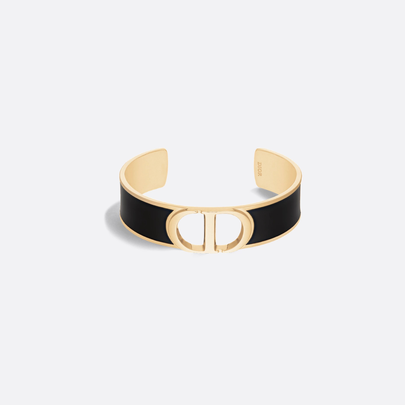 30 Montaigne Bangle Gold Finish Metal And Black Lacquer