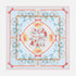 Hermes Les Becanes scarf 70, Blue, Front