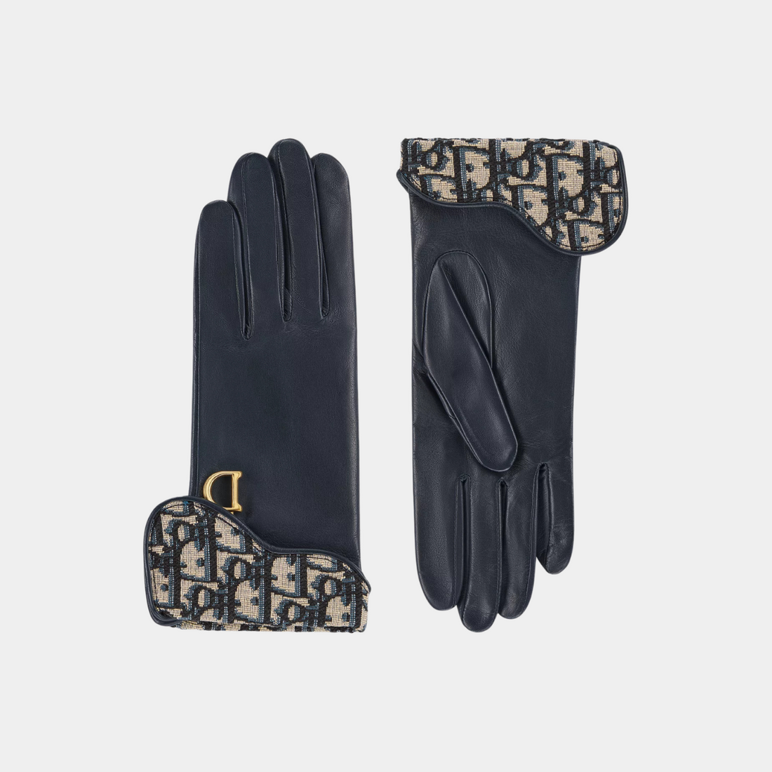 Saddle Gloves Navy Blue