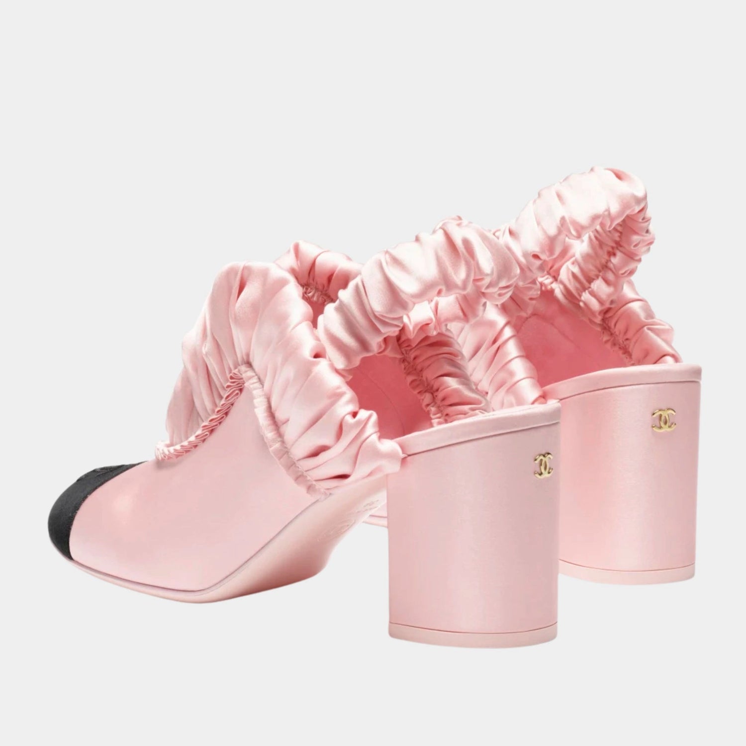 Slingbacks Silk Satin &amp; Grosgrain