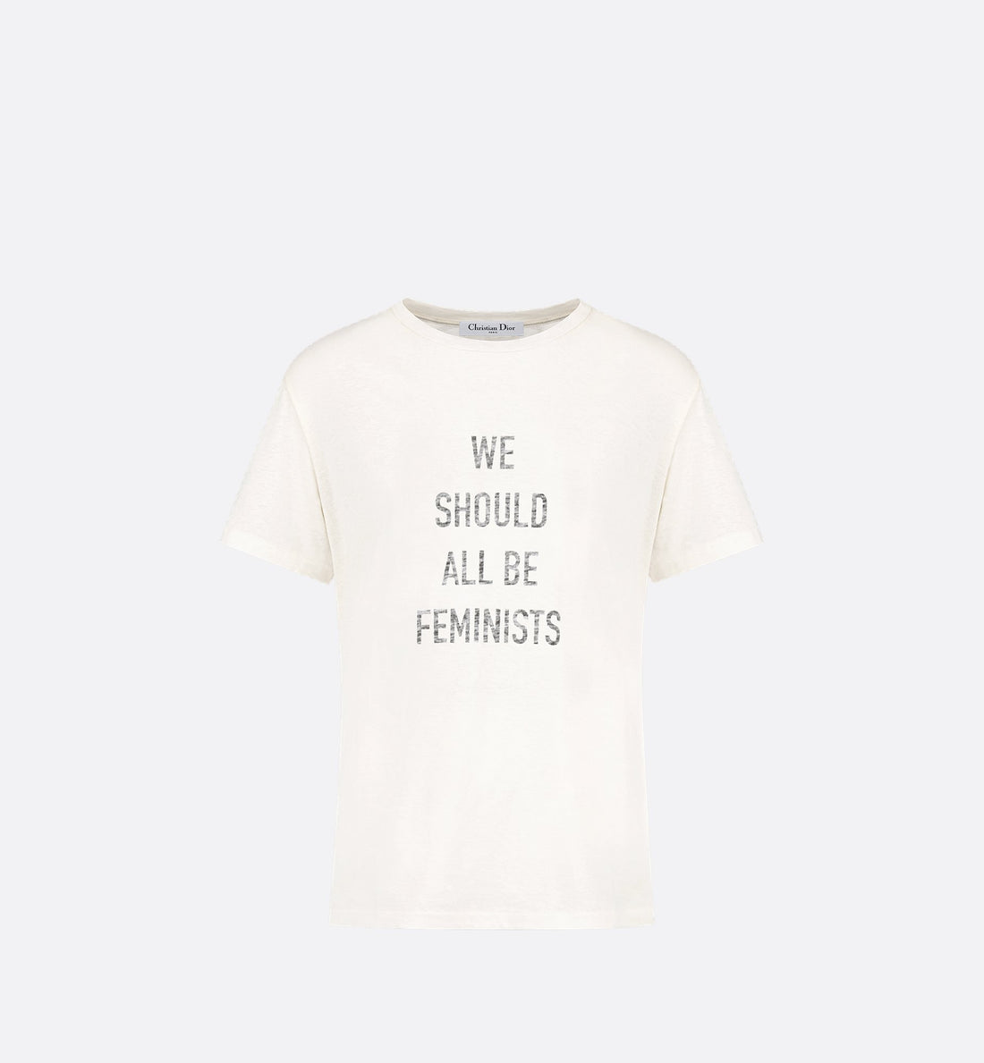 We Should All Be Feminists T Shirt White Cotton Jersey And Linen