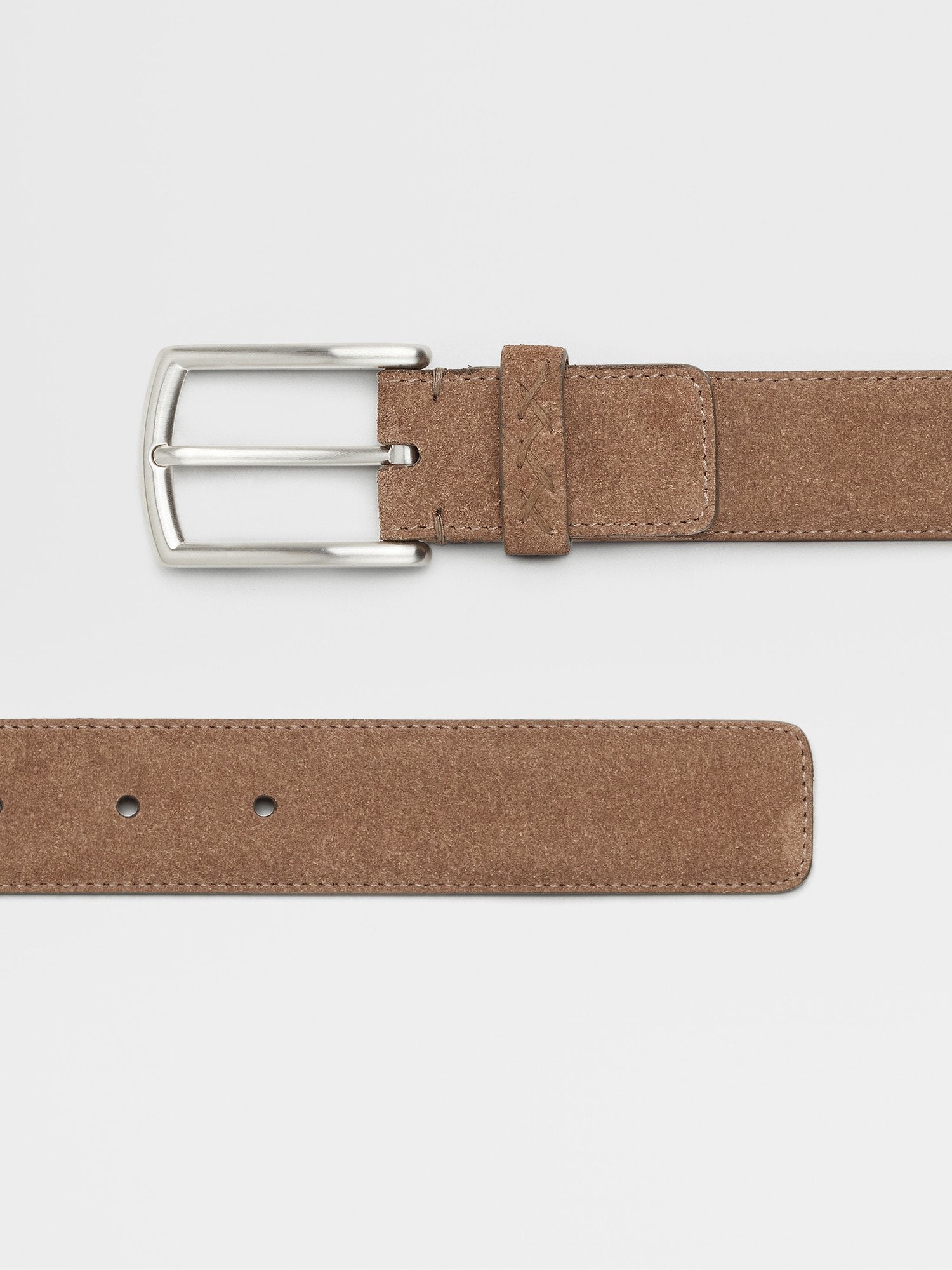 Dark Beige Suede Belt