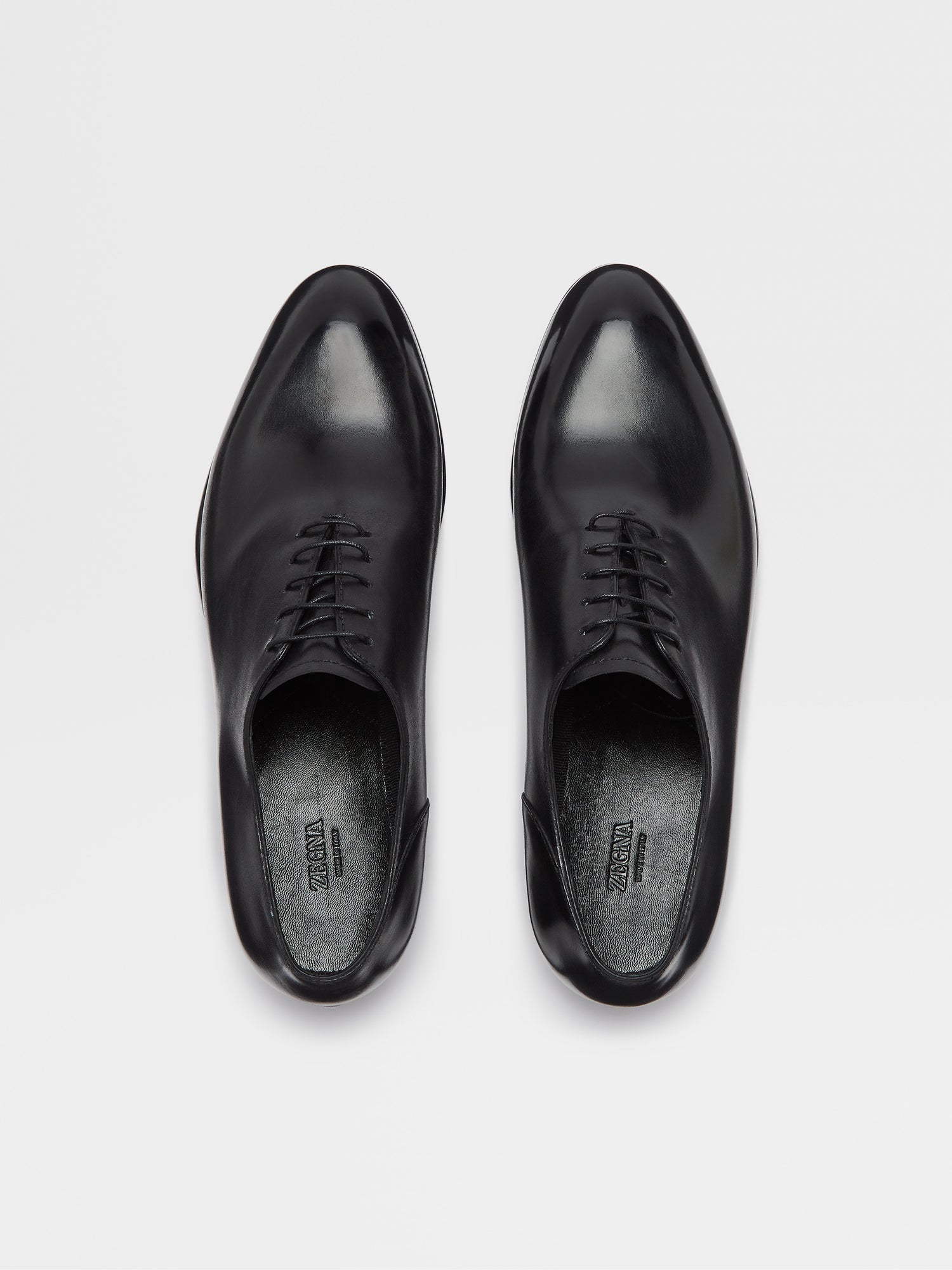 Black Hand buffed Leather Vienna Evening Wholecut Oxford