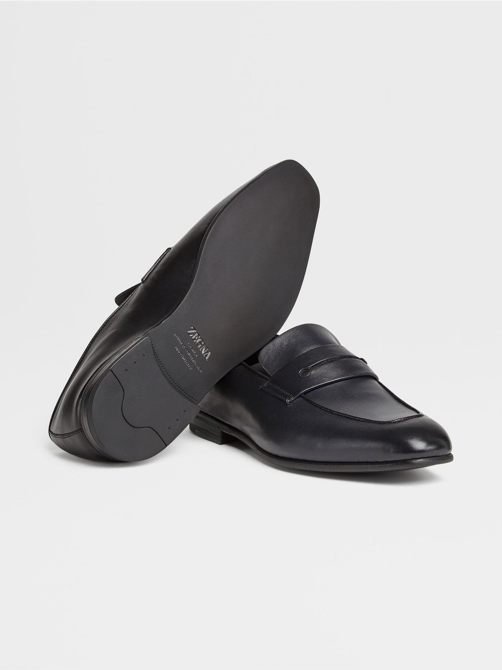 Black Leather L Aasola Loafers