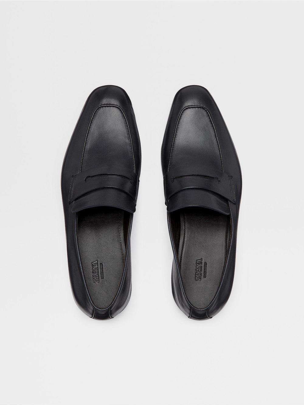 Black Leather L Aasola Loafers