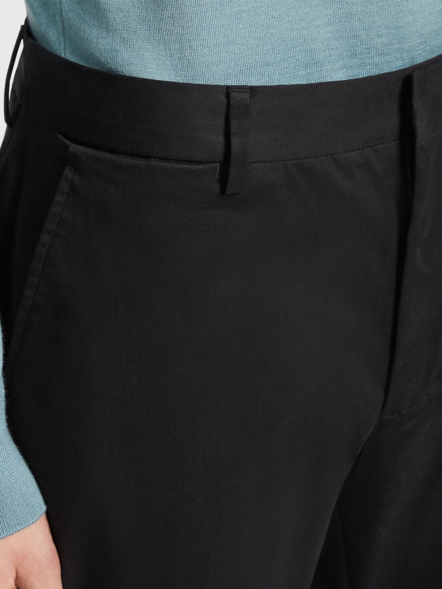 Black Cotton Pants