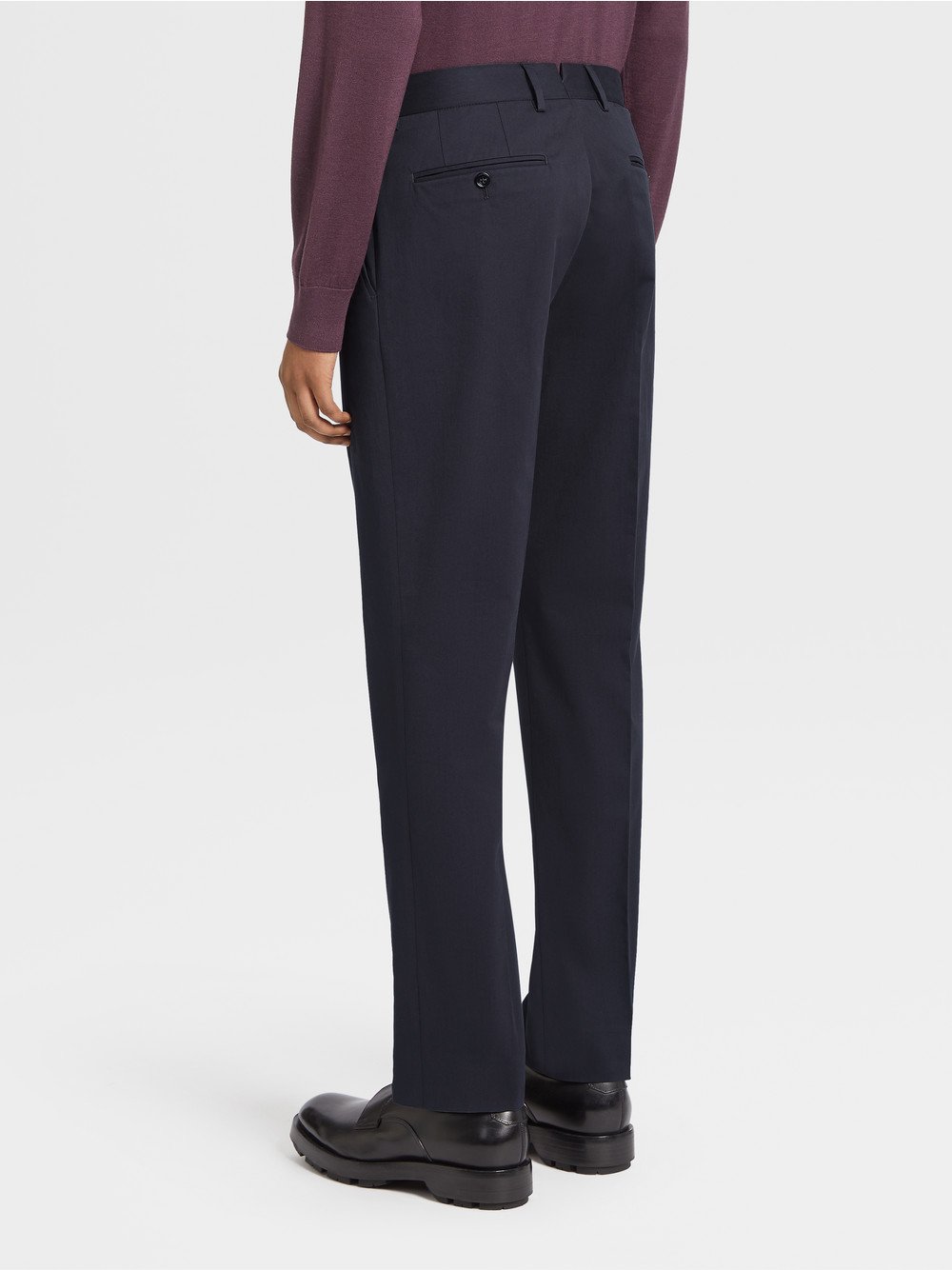 Navy Blue Cotton Pants