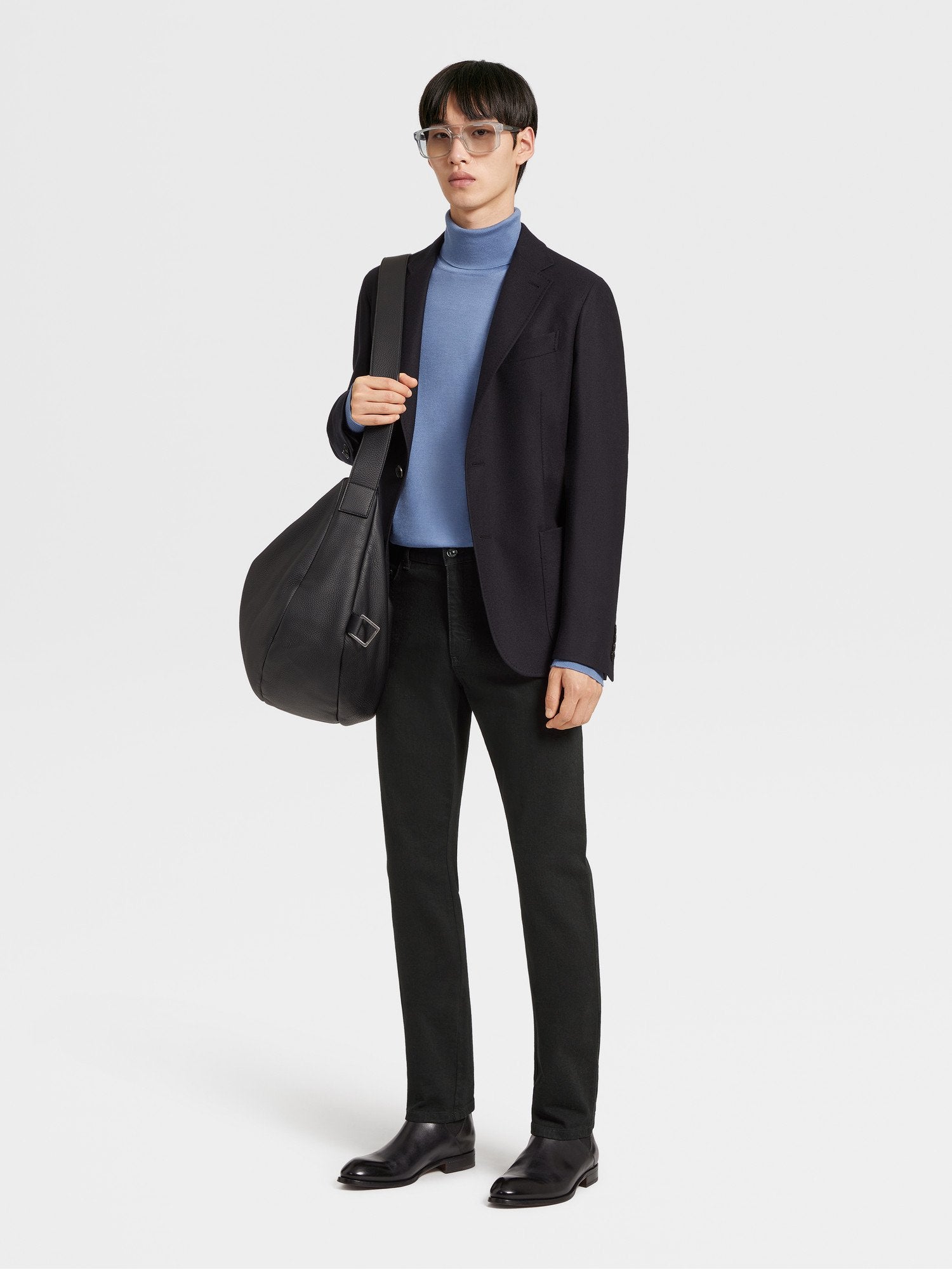 Black Trofeo Cashmere Blazer