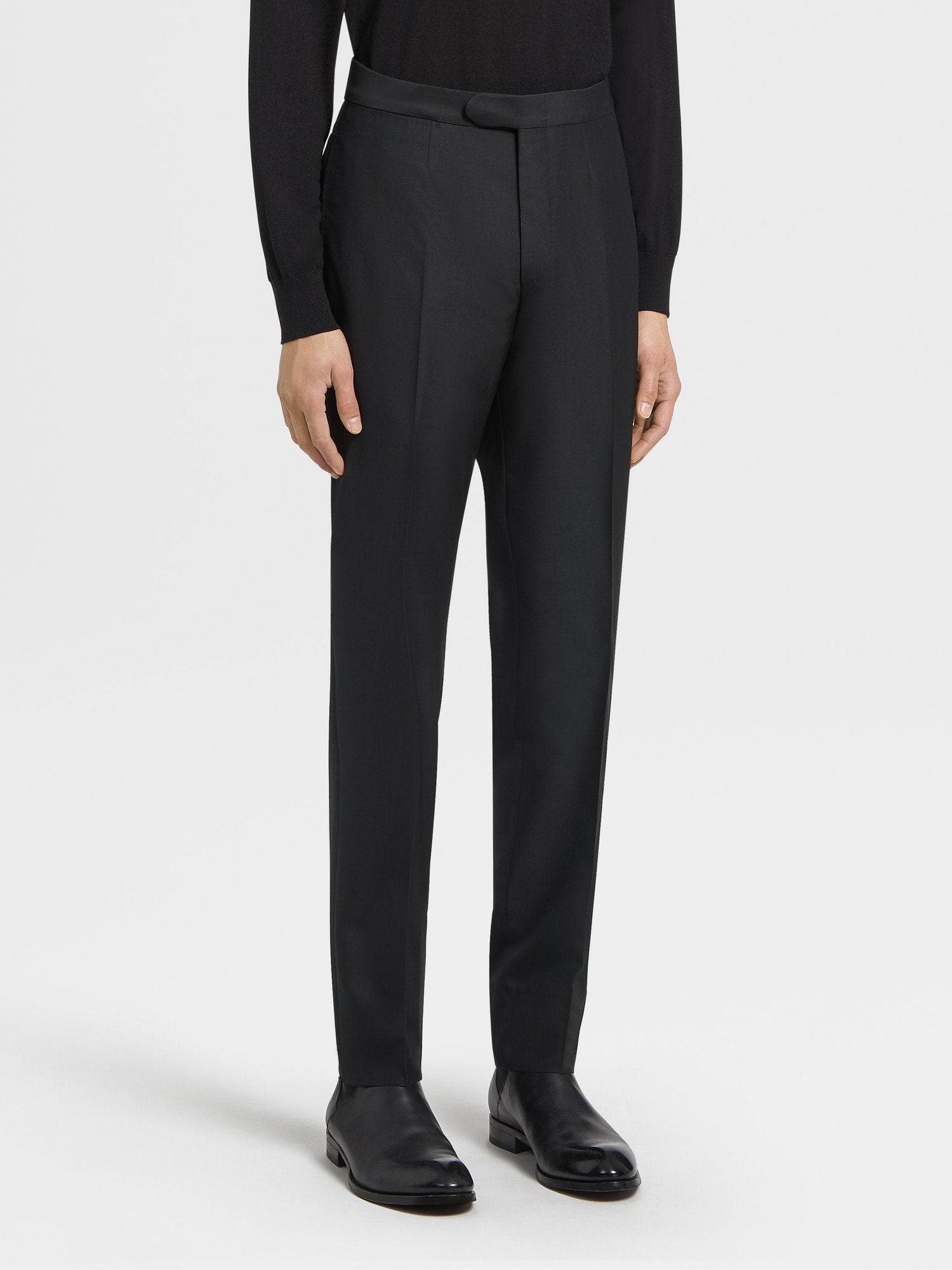 Black Trofeo 600 Wool and Silk Evening Suit