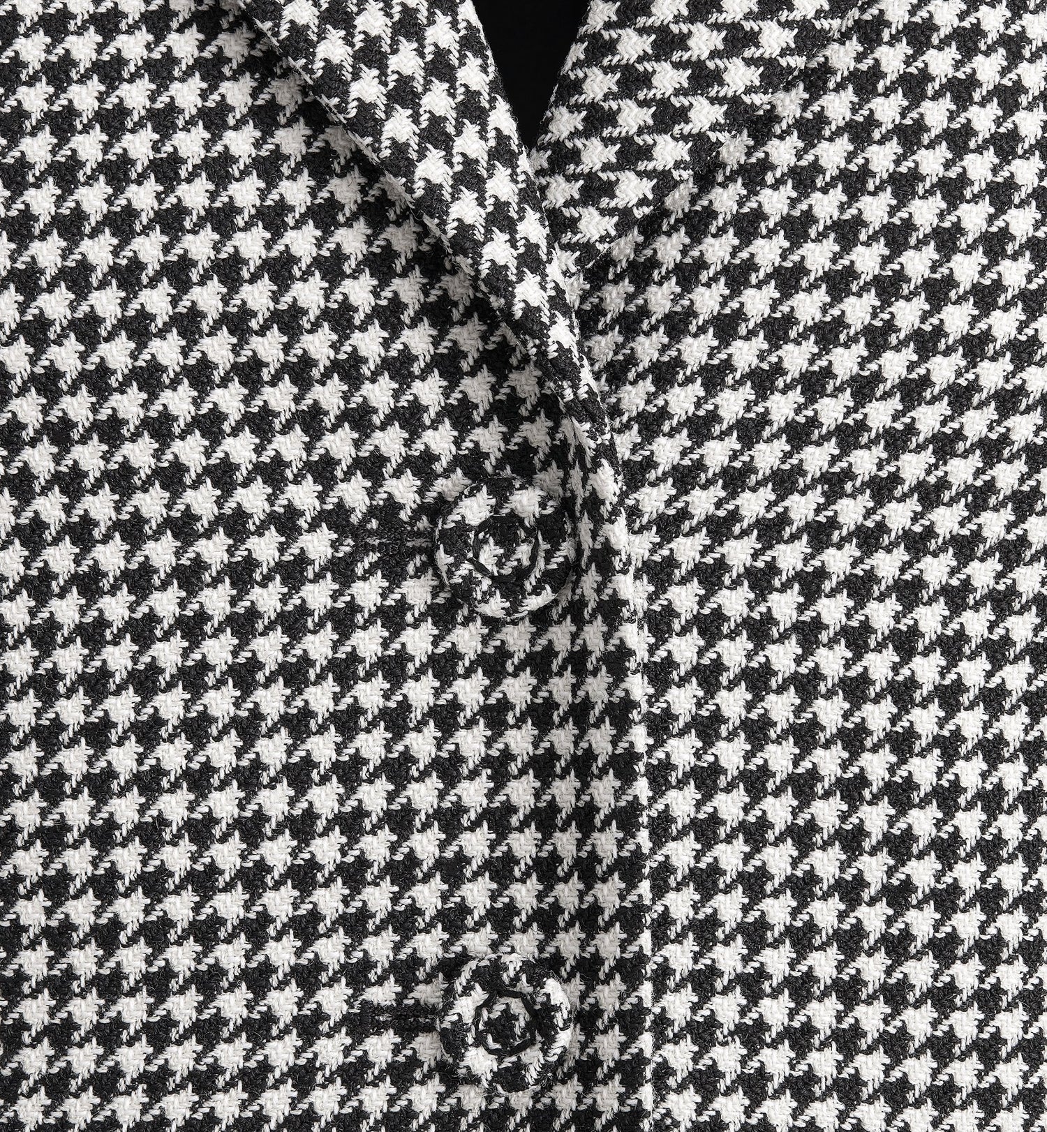 30 Montaigne Bar Jacket Black And White Single-Breasted Houndstooth Wool