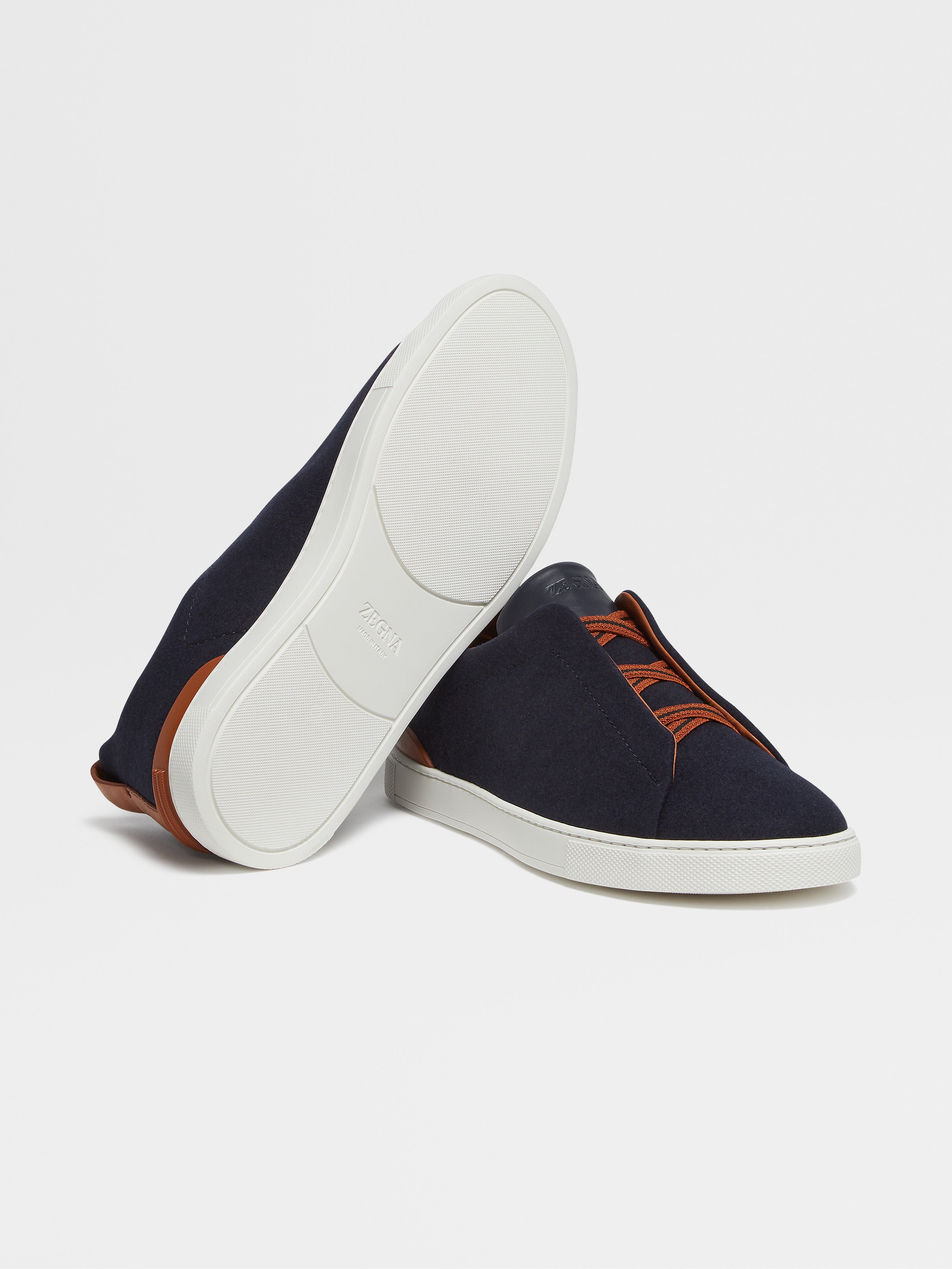 Navy Blue 14MILMIL14 Triple Stitch Sneakers