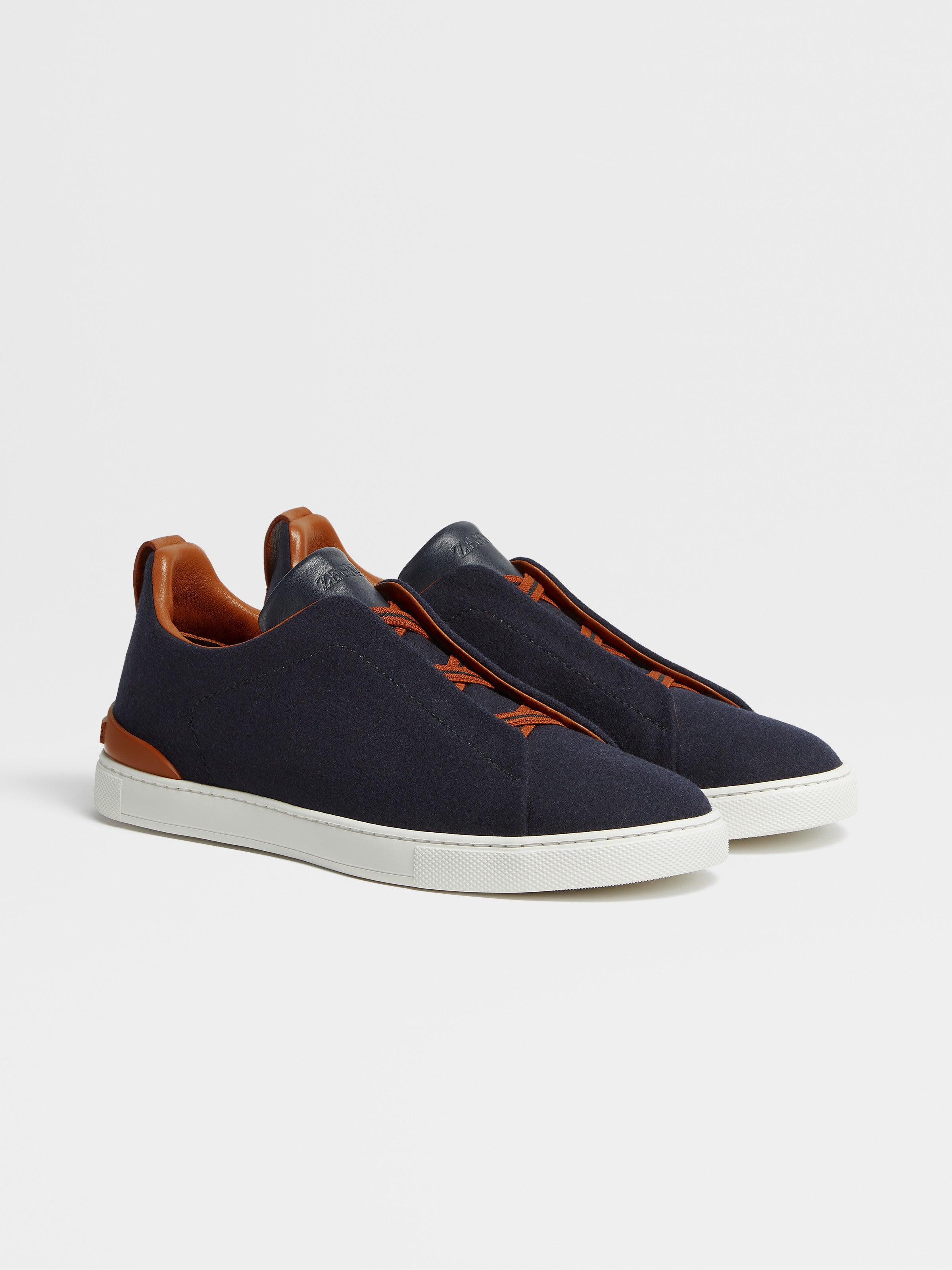 Navy Blue 14MILMIL14 Triple Stitch Sneakers