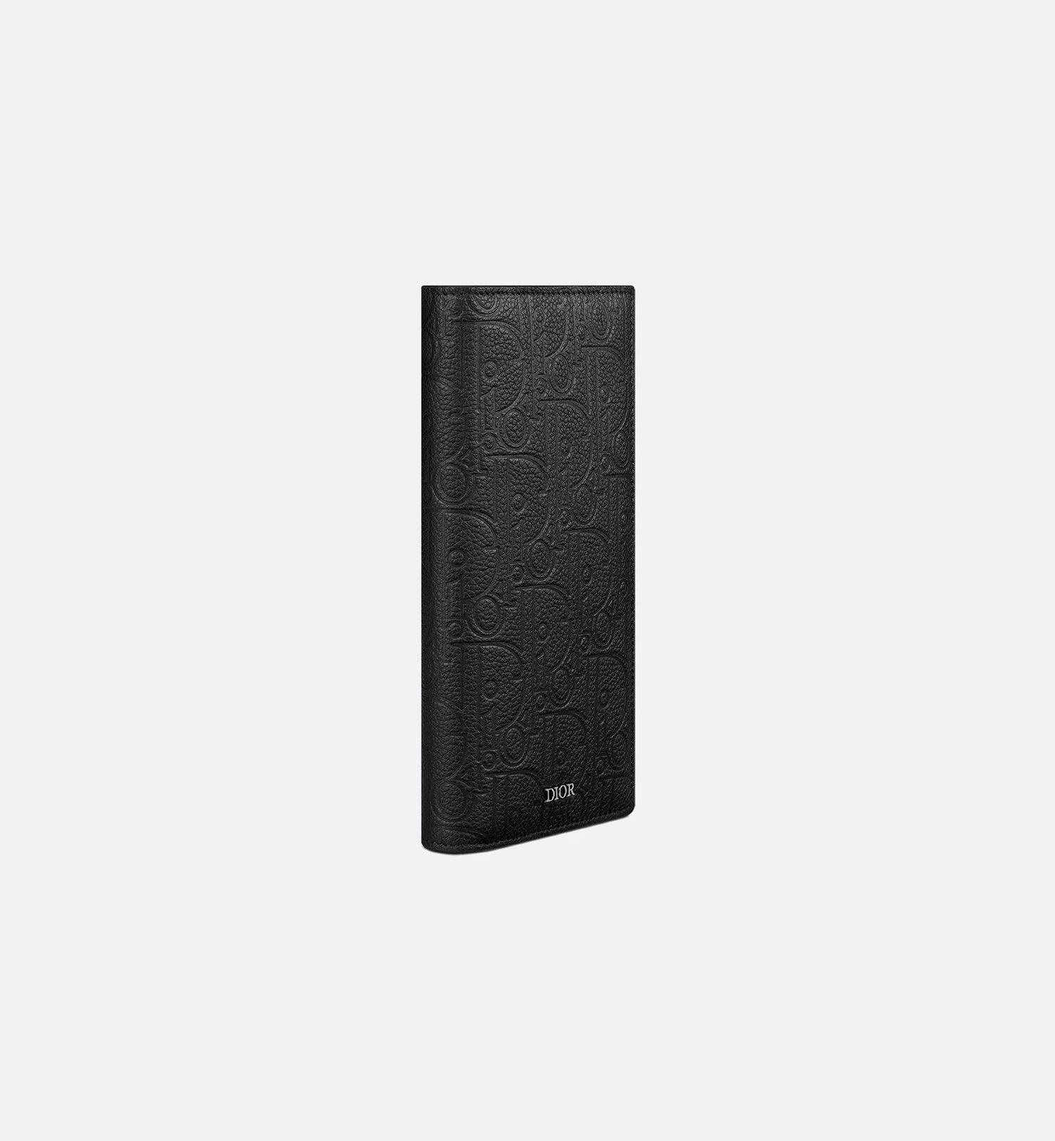 Vertical Bifold Wallet Black Dior Gravity Leather