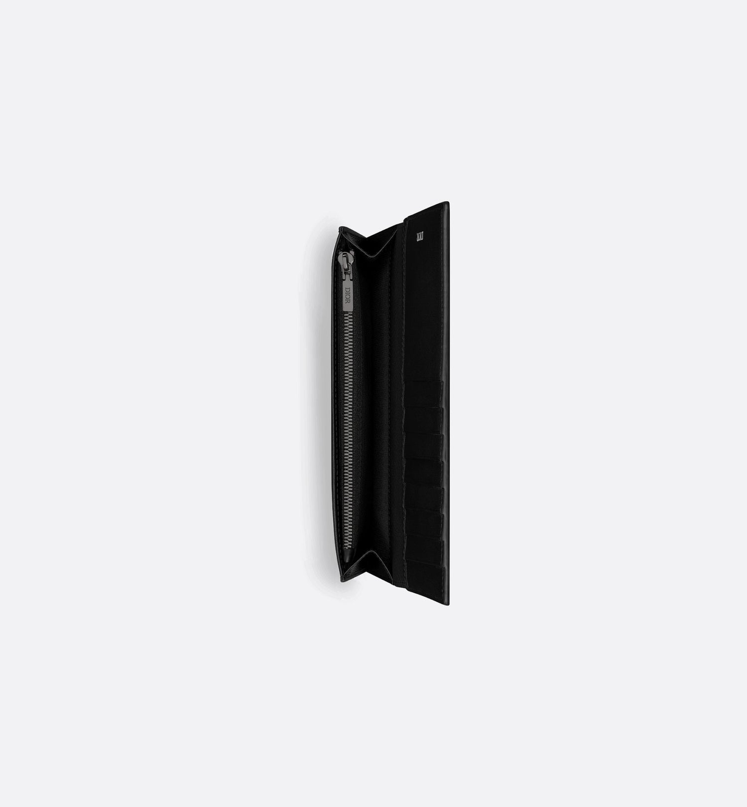 Vertical Bifold Wallet Black Dior Gravity Leather