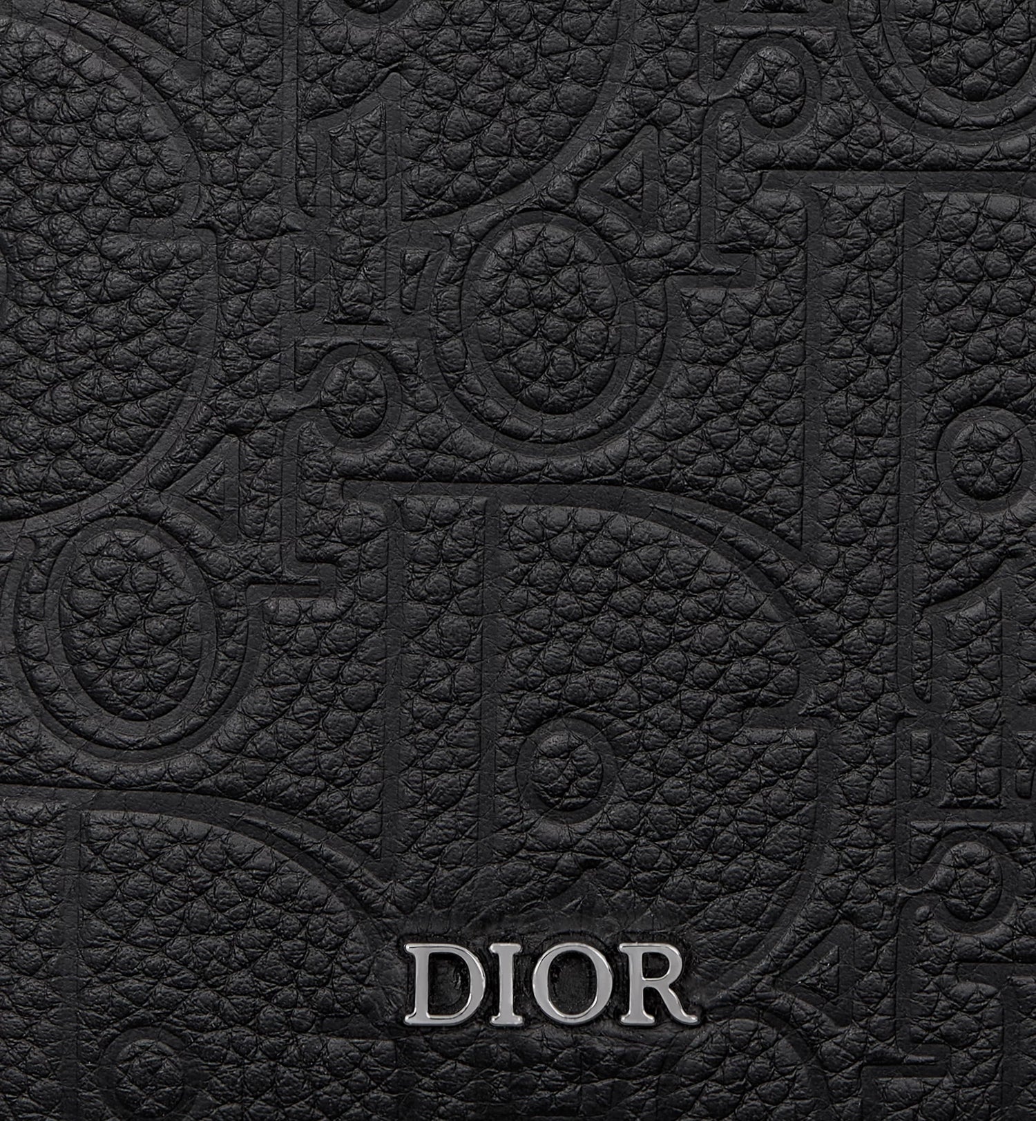 Vertical Bifold Wallet Black Dior Gravity Leather