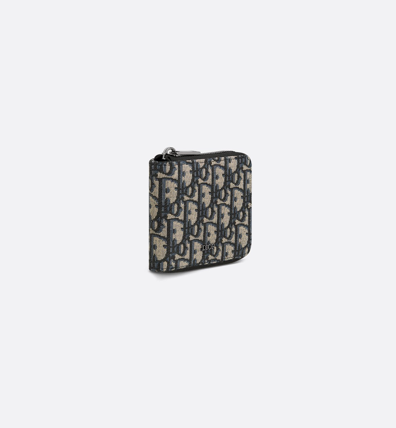 Zipped Wallet Beige And Black Dior Oblique Jacquard