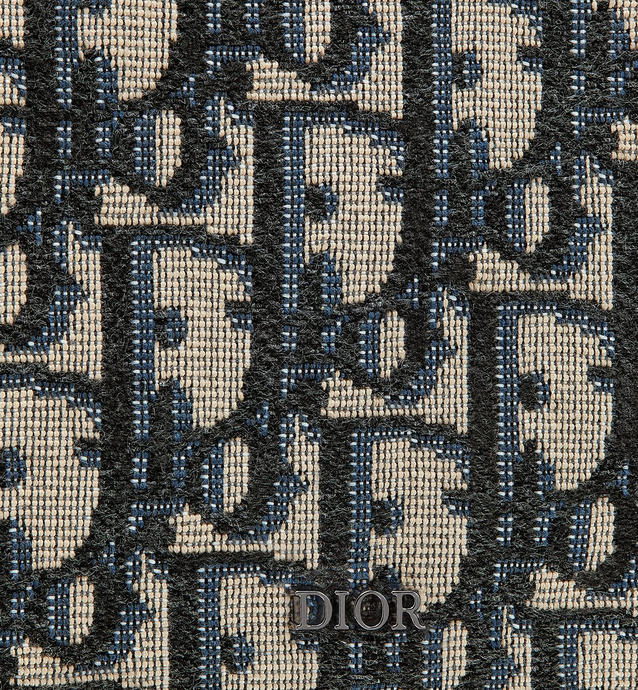 Zipped Wallet Beige And Black Dior Oblique Jacquard