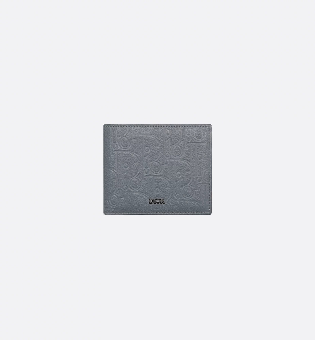 Bifold Wallet Deep Gray Dior Gravity Leather