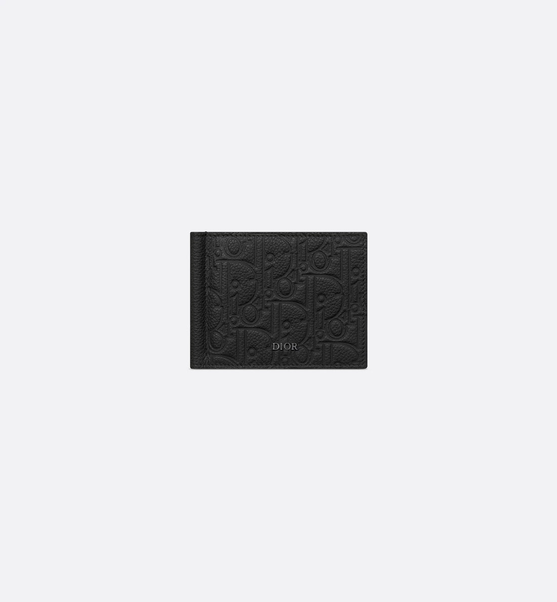 Wallet With Money Clip Black Dior Gravity Leather