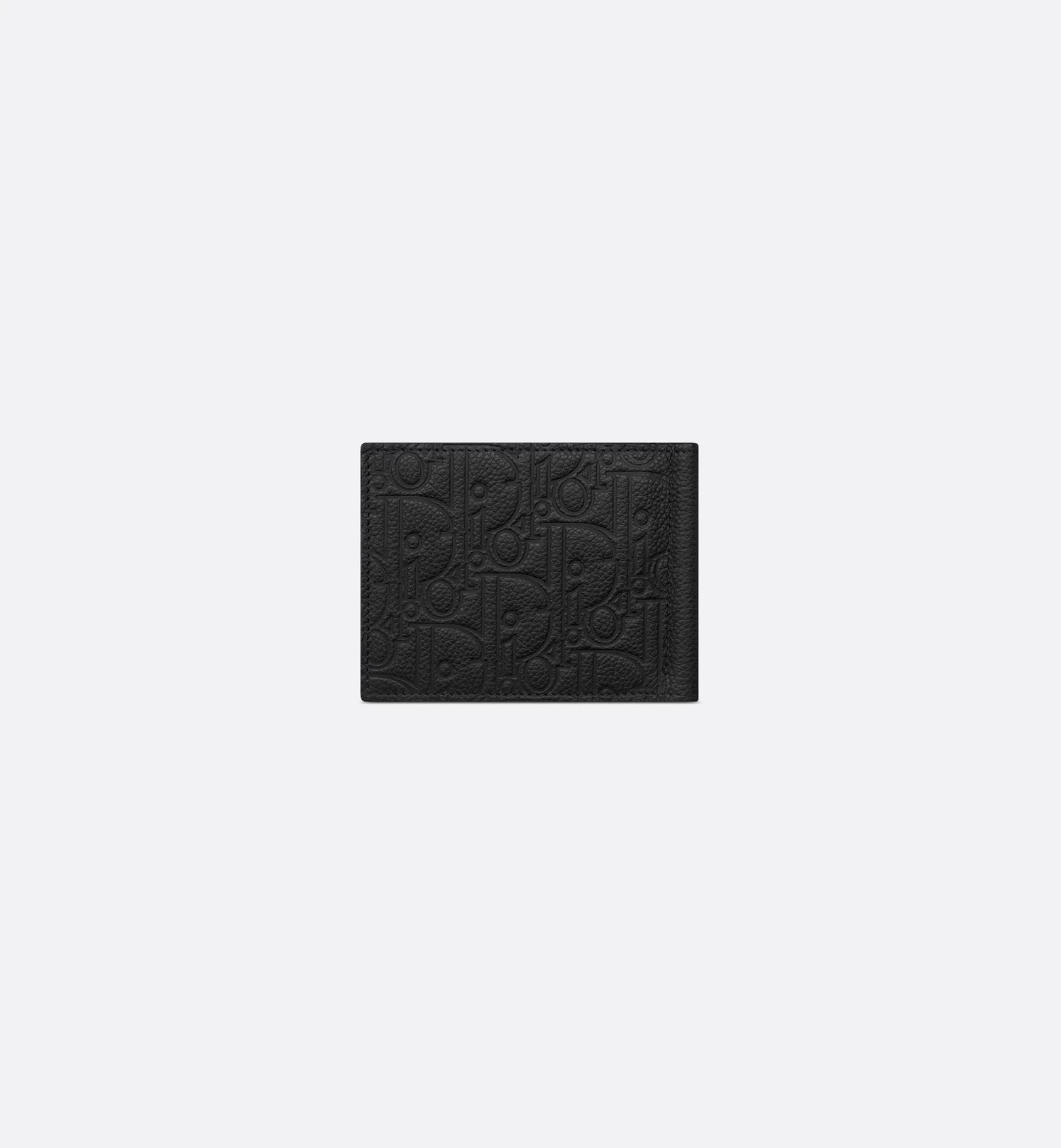 Wallet With Money Clip Black Dior Gravity Leather