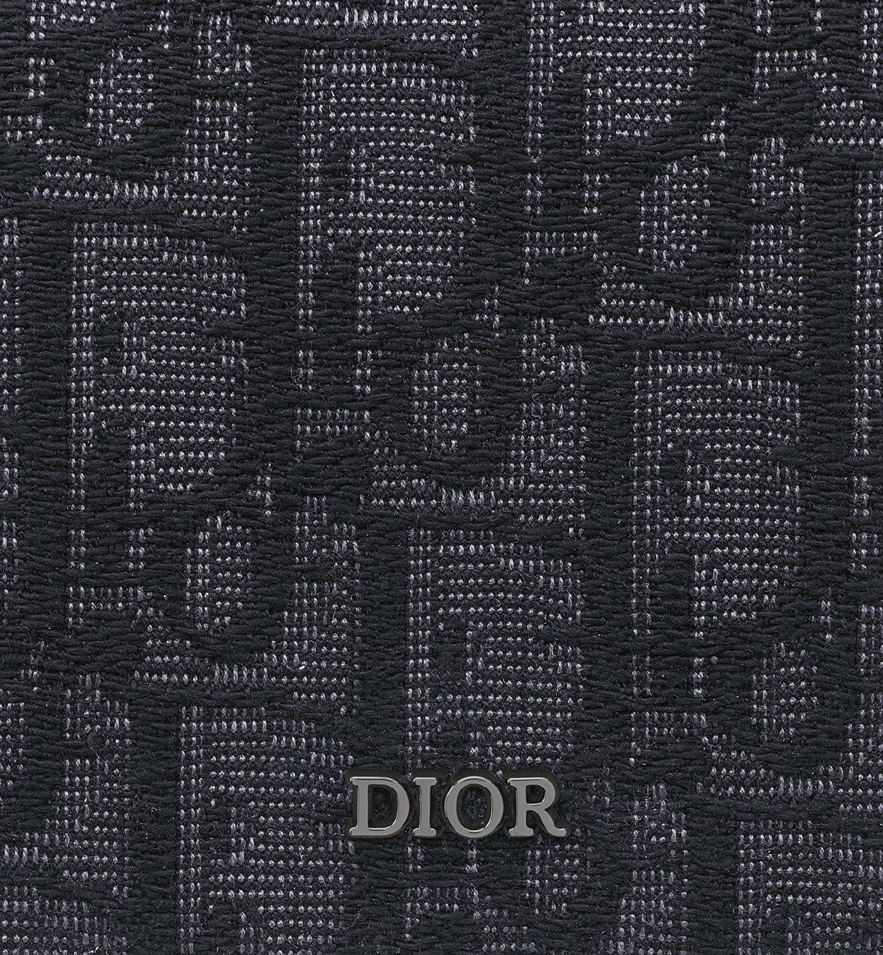 Trifold Wallet Black Dior Oblique Jacquard