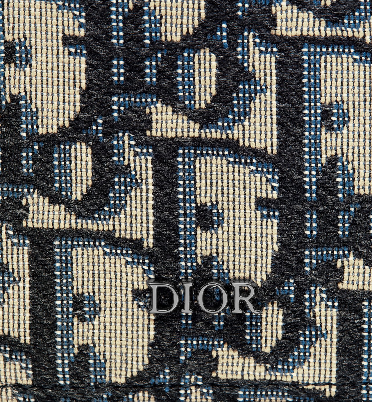 Long Bifold Card Holder Beige And Black Dior Oblique Jacquard