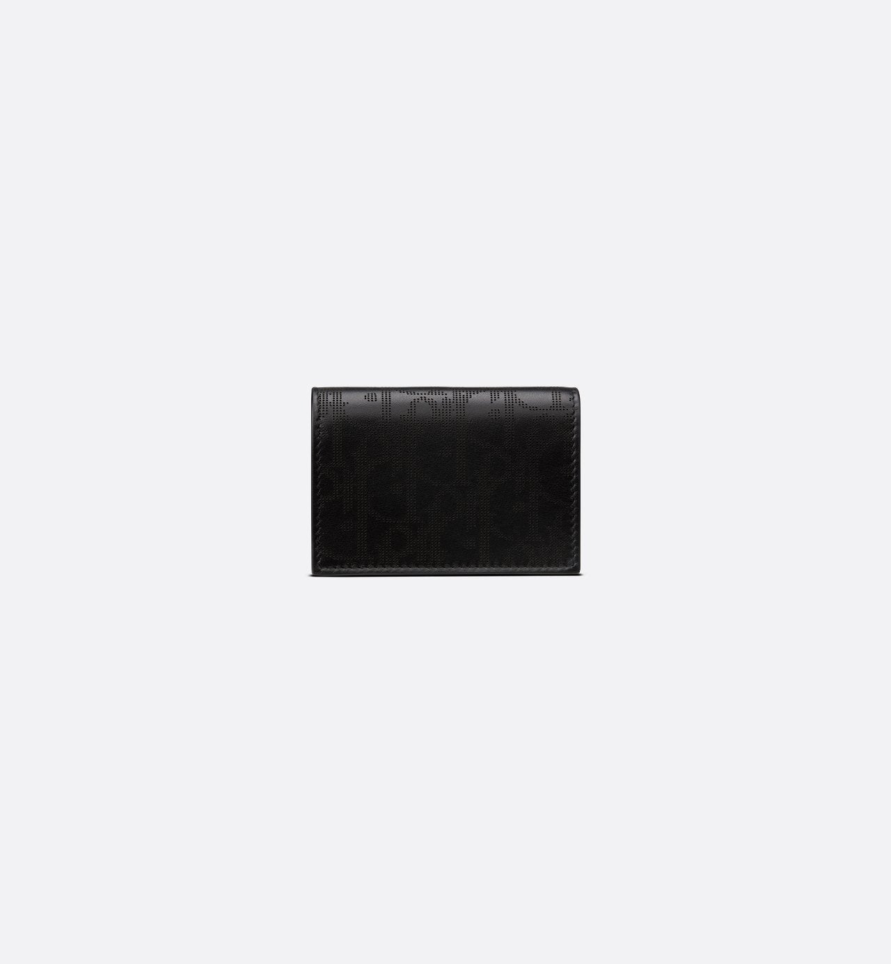 Business Card Holder Black Dior Oblique Galaxy Leather