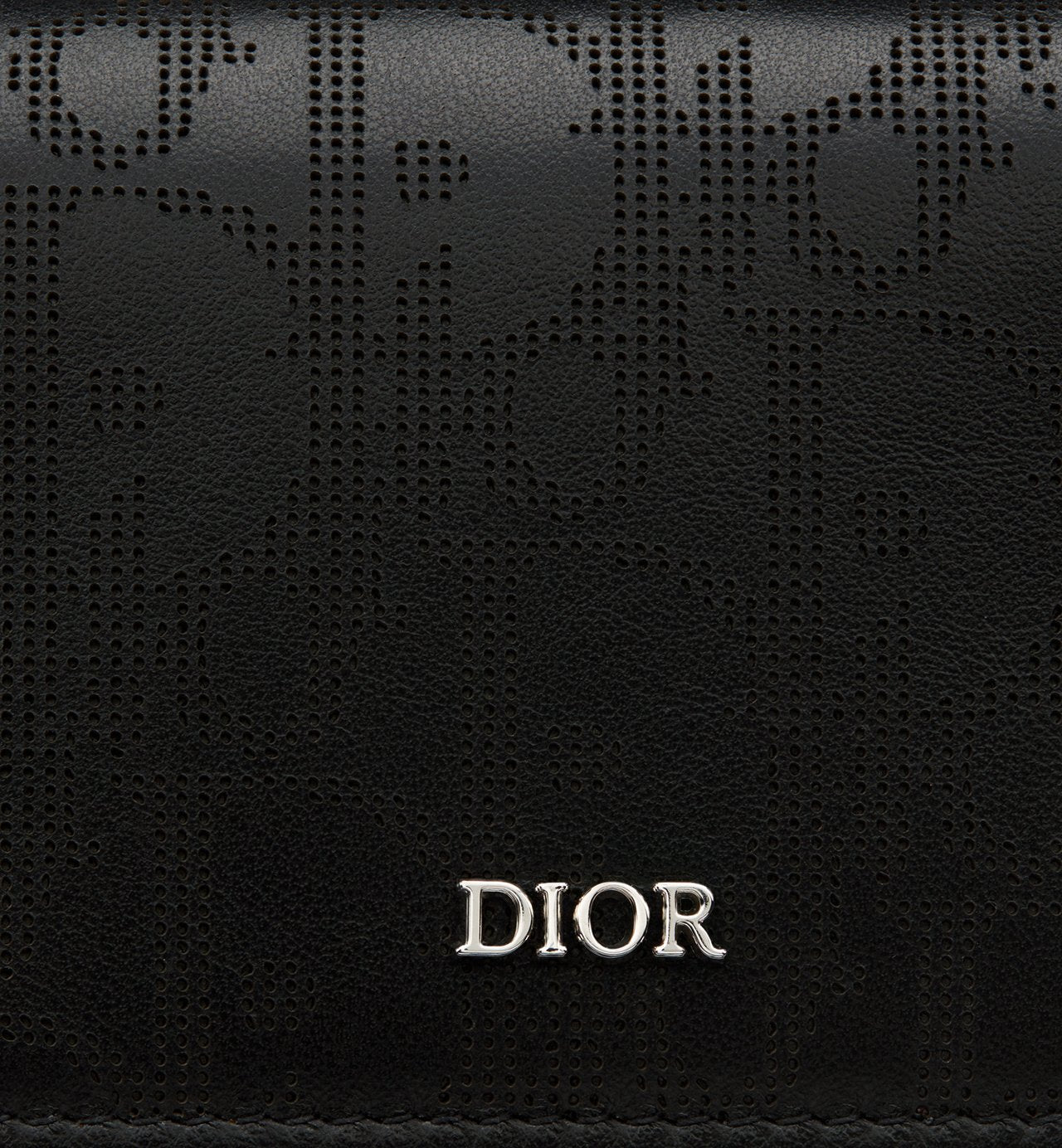 Business Card Holder Black Dior Oblique Galaxy Leather