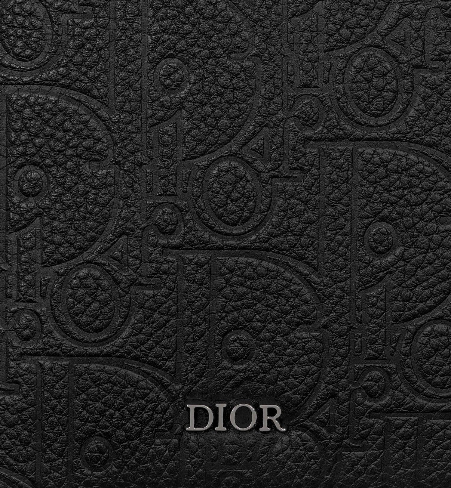 Passport Cover Black Dior Gravity Leather