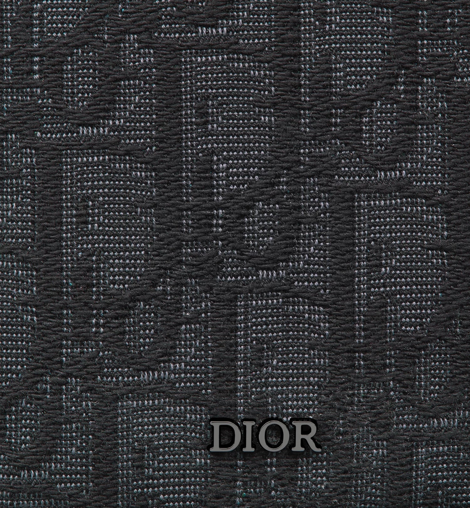 Vertical Long Wallet Black Dior Oblique Jacquard