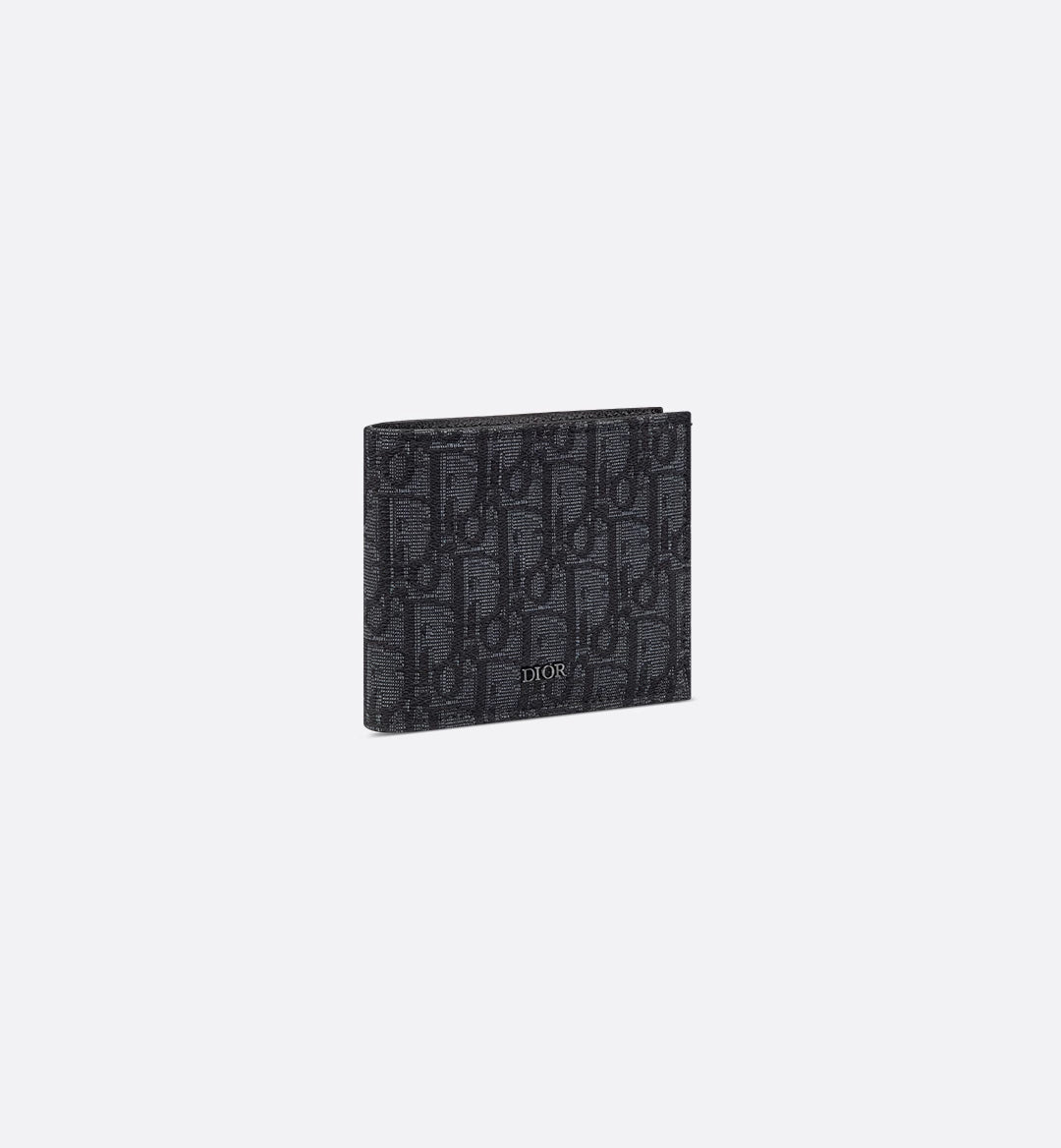 Wallet Black Dior Oblique Jacquard