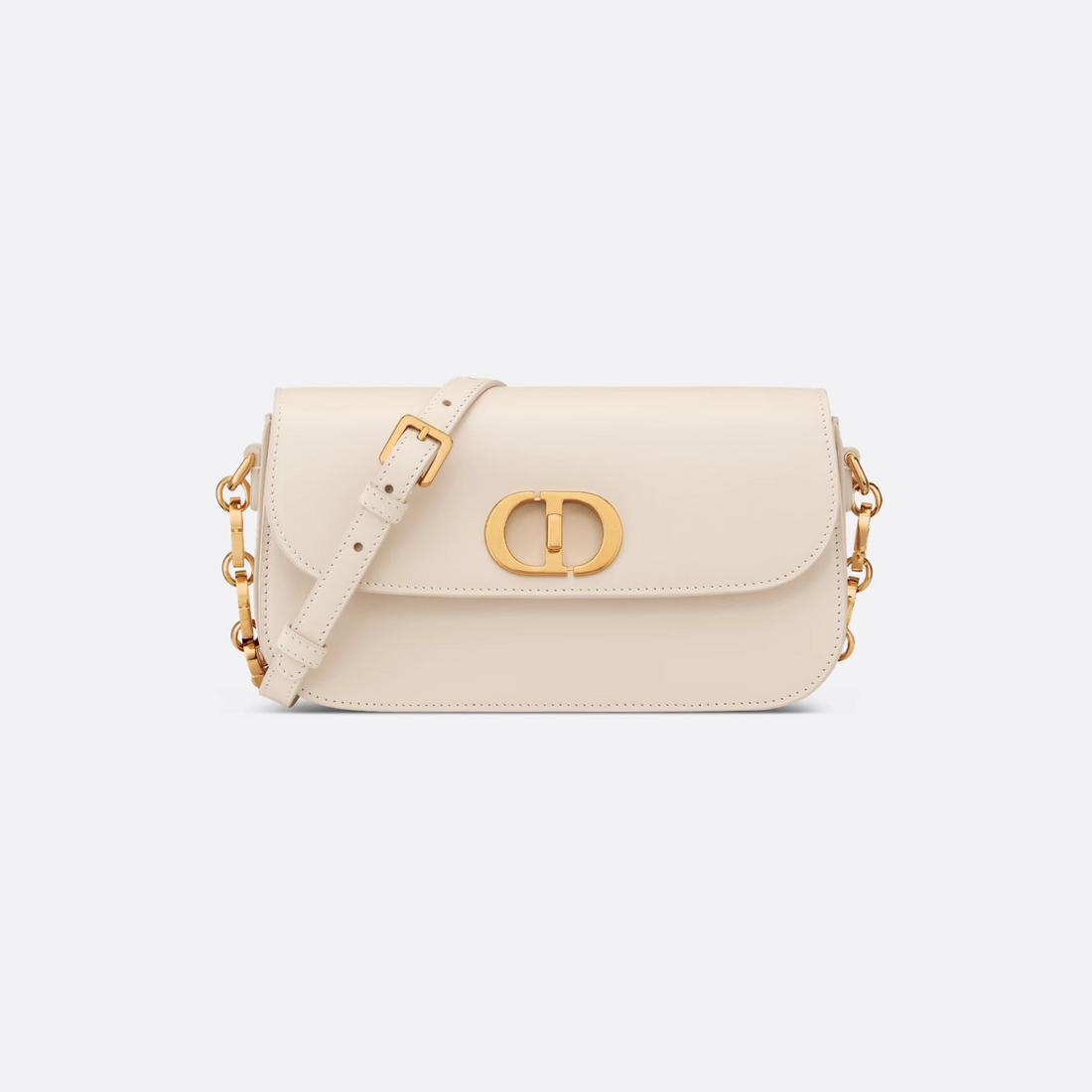 30 Montaigne Avenue Bag Dusty Ivory Box Calfskin