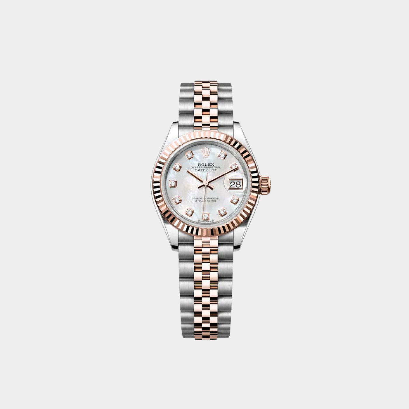 Lady-Datejust 28 Mother Of Pearl Diamond Watch 279171