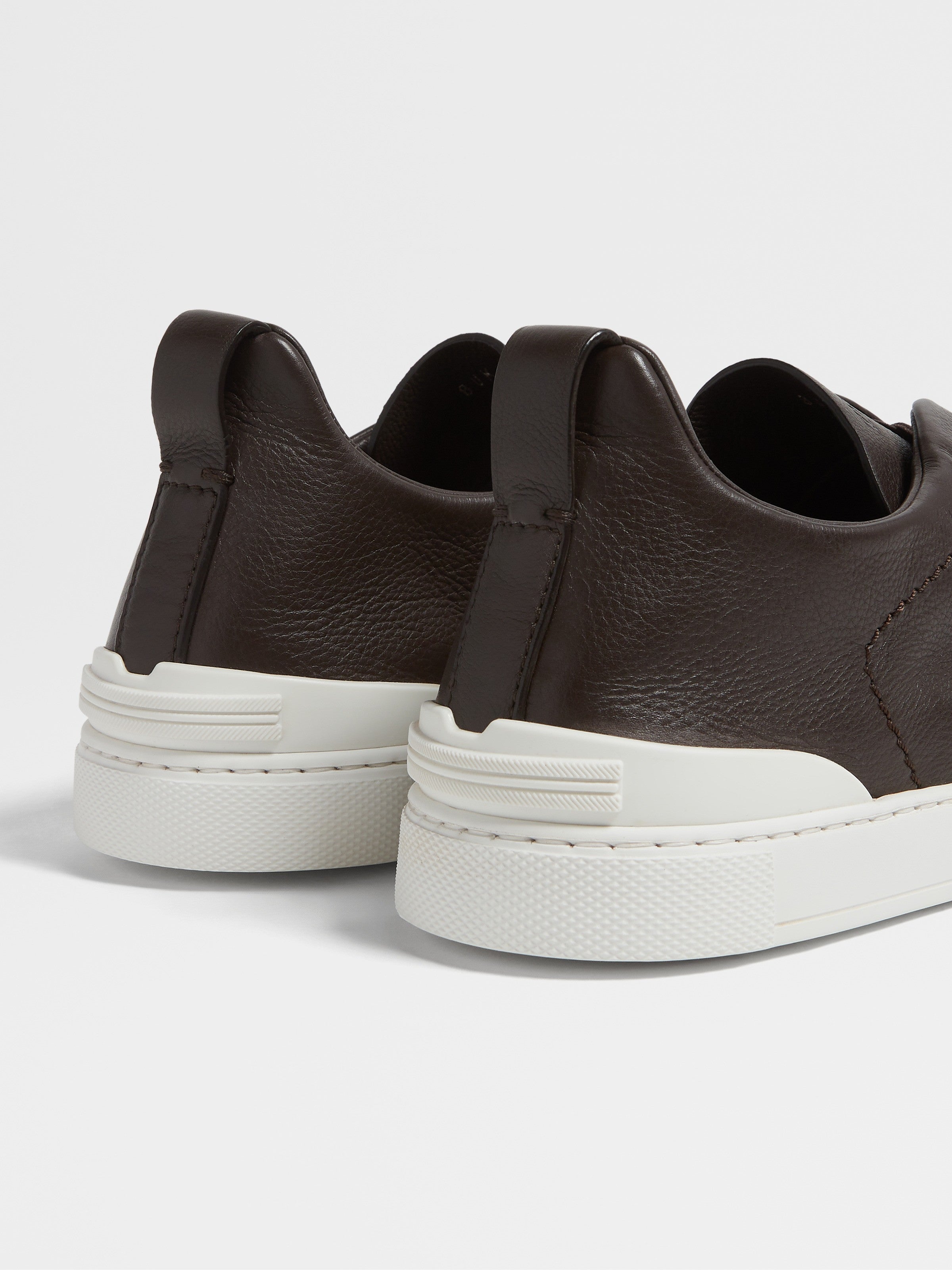 Dark Brown Secondskin Triple Stitch Sneakers