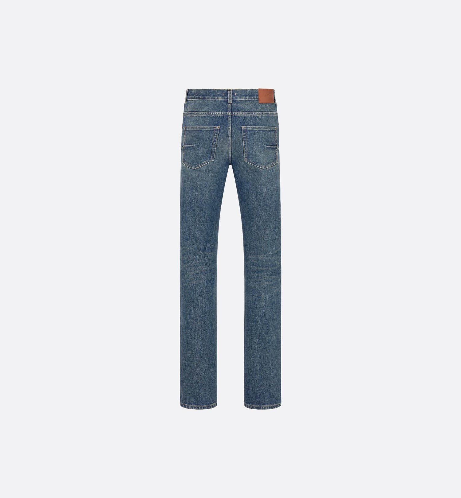 Long Regular Jeans Blue Cotton Twill