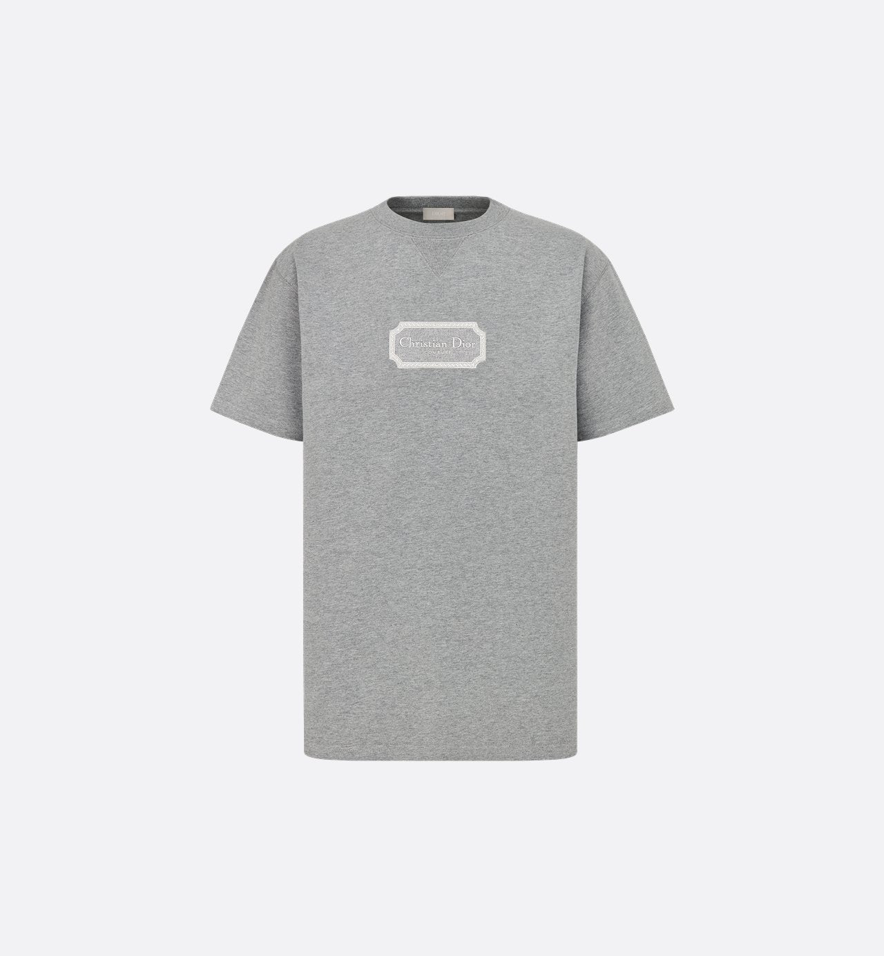 Cd Couture Relaxed Fit T-Shirt Gray Cotton Jersey