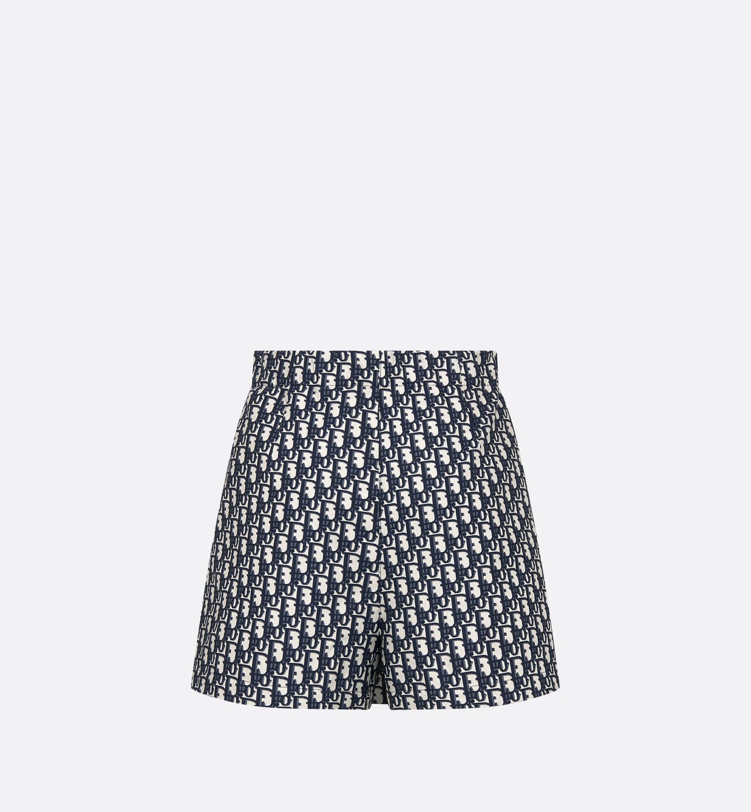 Skort Blue And Ecru Technical Taffeta Jacquard With Dior Oblique Motif