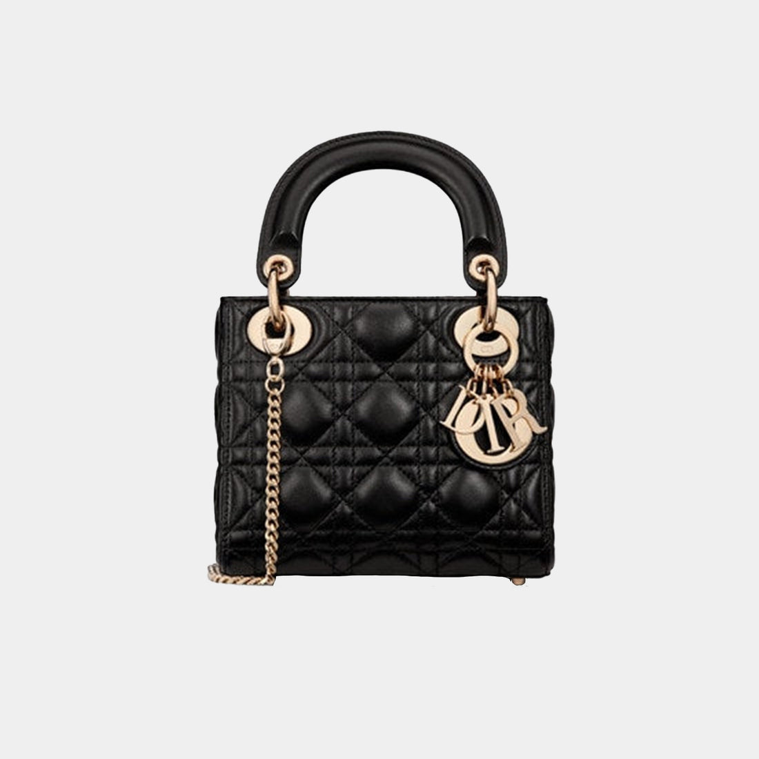 Mini Lady Dior Bag Black Cannage Lambskin