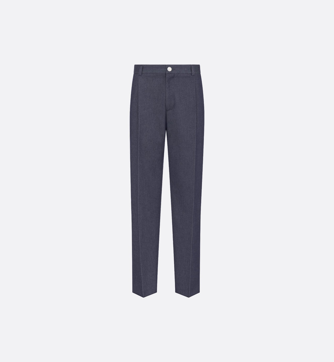 Icons Pants Blue Denim-Effect Cotton And Cashmere Blend