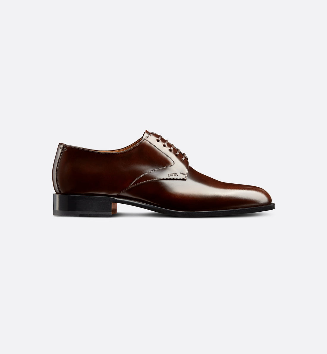 Timeless Derby Shoe Dark Brown Polished Calfskin